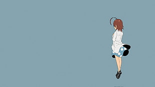 brown-haired woman animation