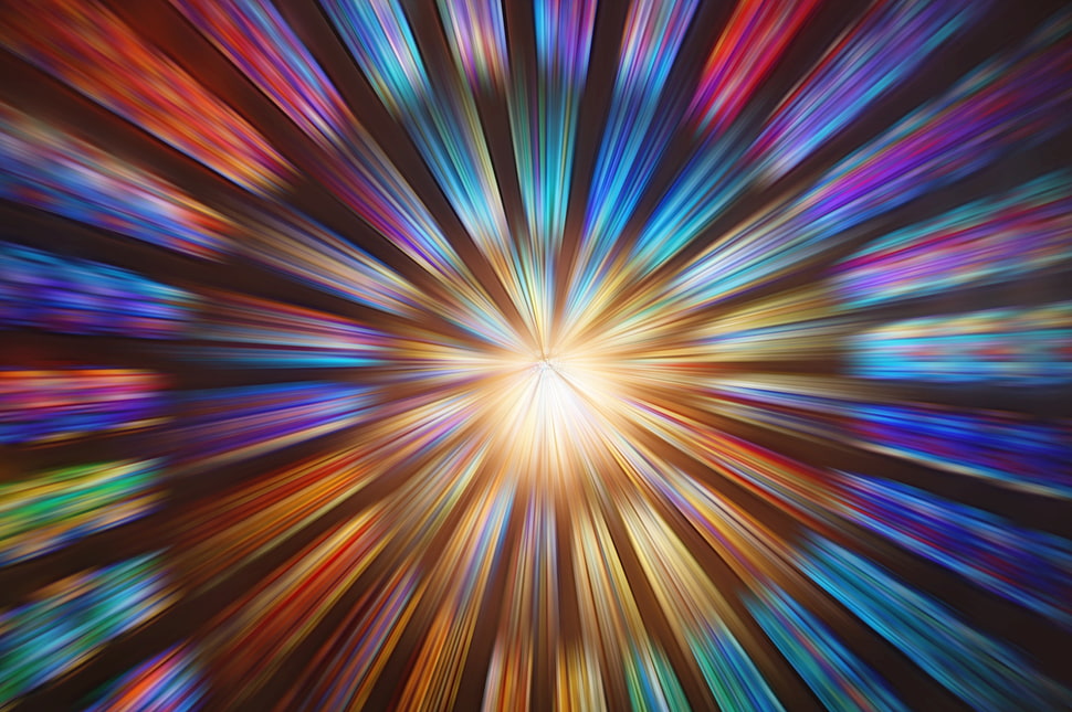 blue and pink spiral abstract illustration HD wallpaper