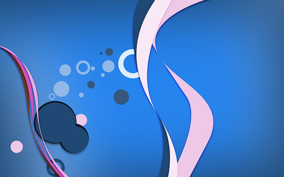 blue and brown illustration HD wallpaper