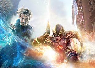 The Flash, DC Comics, Marvel Comics, Marvel Heroes HD wallpaper
