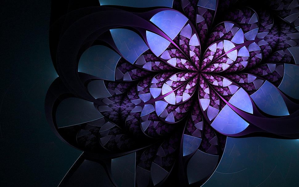 fractal, abstract, shapes HD wallpaper