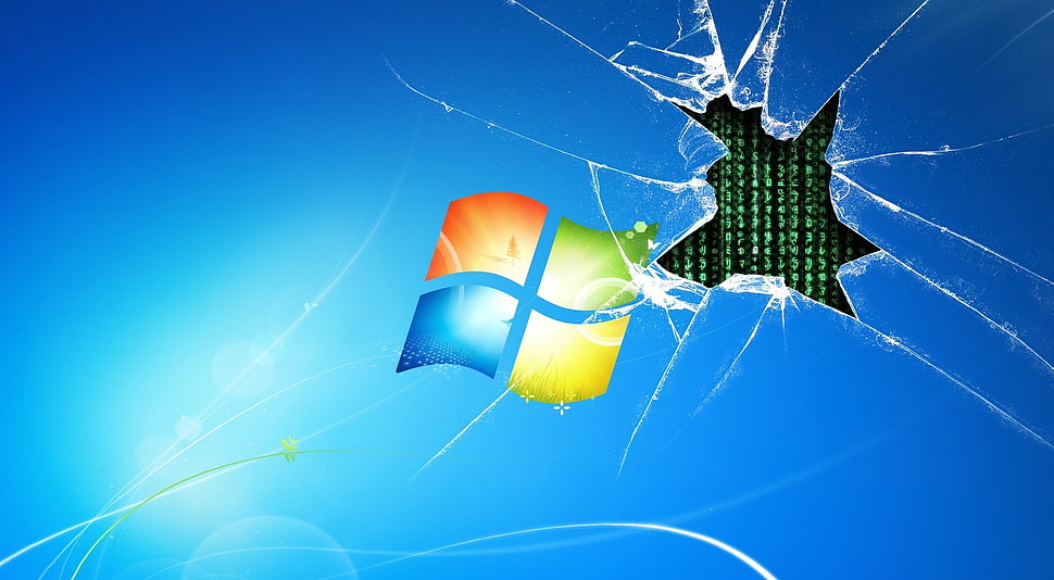 Microsoft logo, Windows 7 HD wallpaper