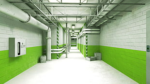 white and green wall, video games, de_season, Mirror's Edge HD wallpaper