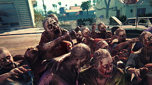 zombie gameplay illustration, Dead Island 2, computer game, zombies, apocalyptic