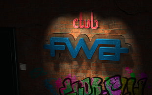 club FWA signage HD wallpaper