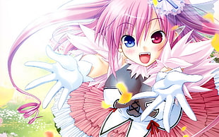 pink hair girl anime character