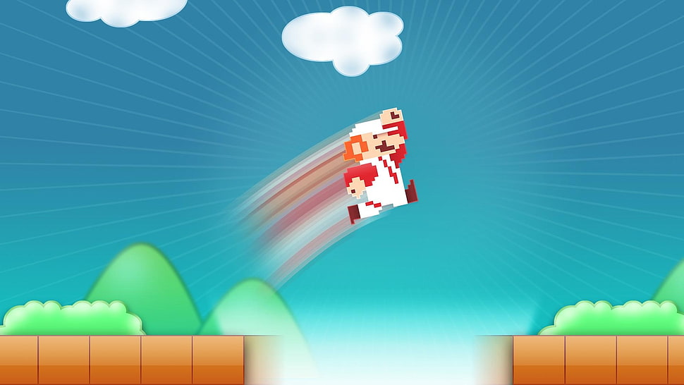 Super Mario graphic wallpaper HD wallpaper