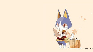male cat character wallpaper, Animal Crossing, video games