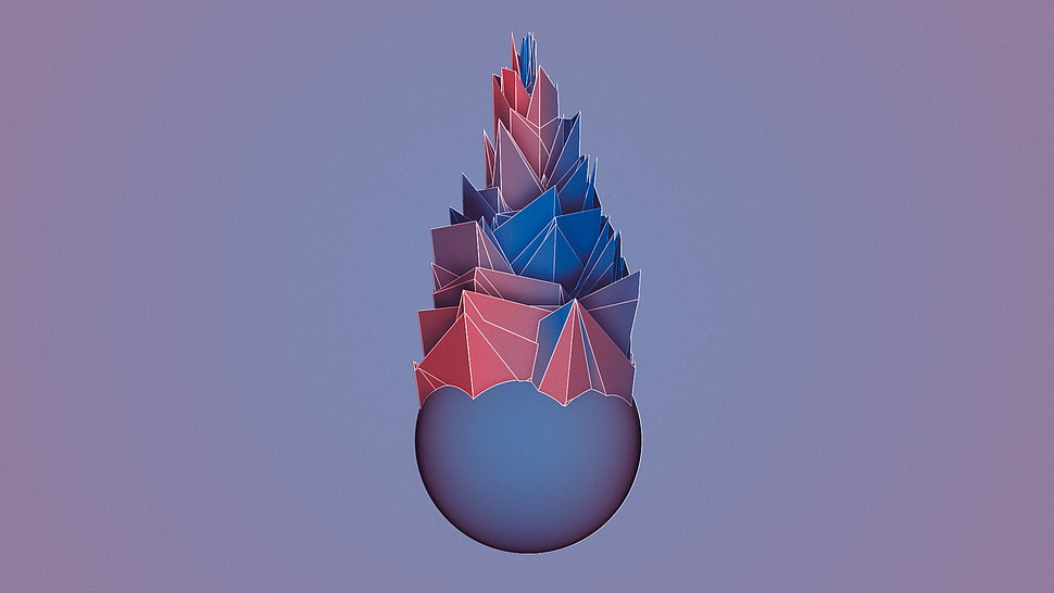 abstract digital wallpaper, Cinema 4D, render, digital art, simple background HD wallpaper