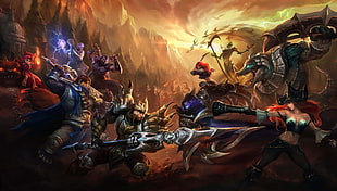 game characters digital wallpaper, League of Legends