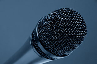 macro shot photo of microphone