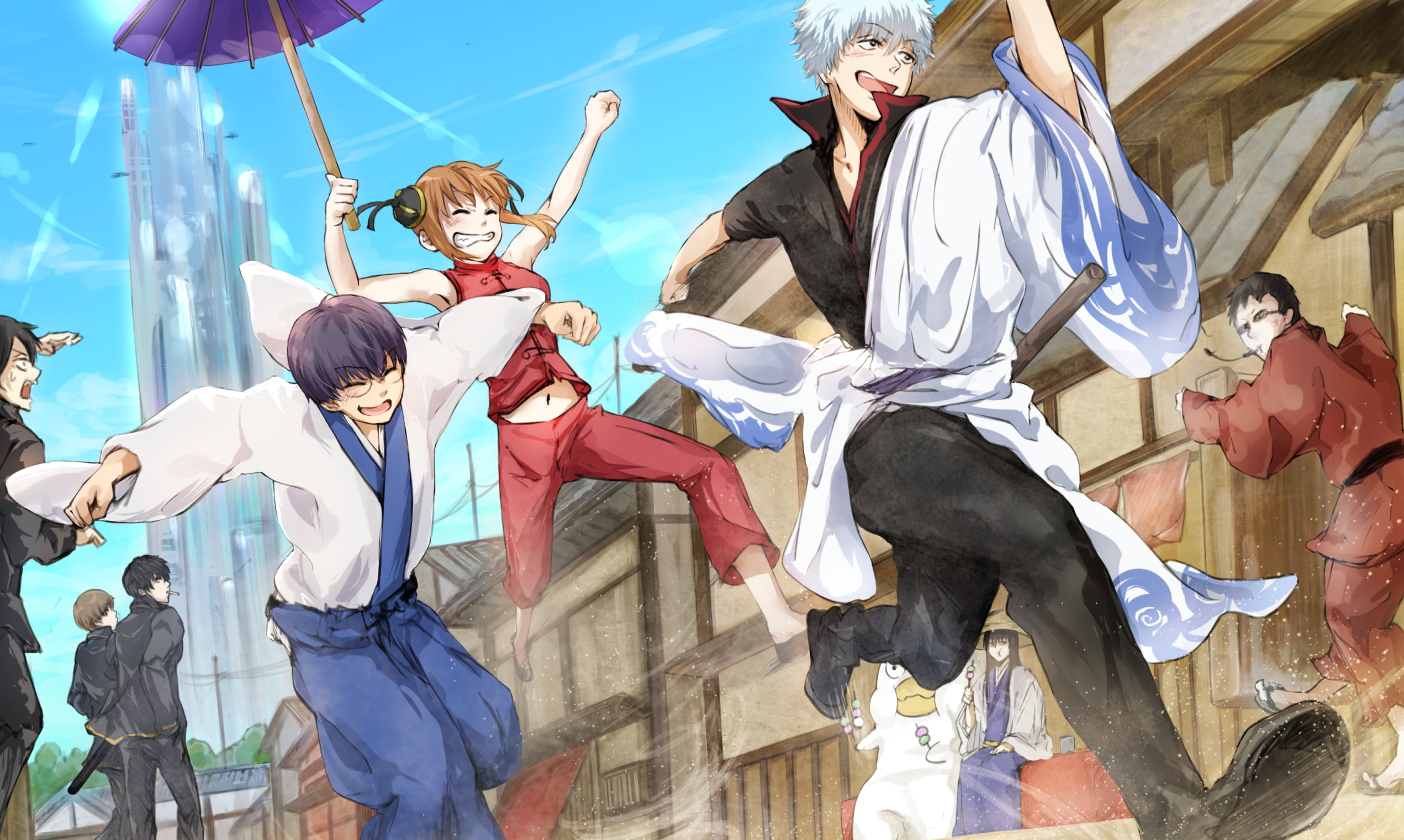 50+ Wallpaper Anime Gintama keren tahun 2019