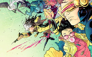 Marvel X-Men digital wallpaper, X-Men, Marvel Comics, Wolverine, Rouge