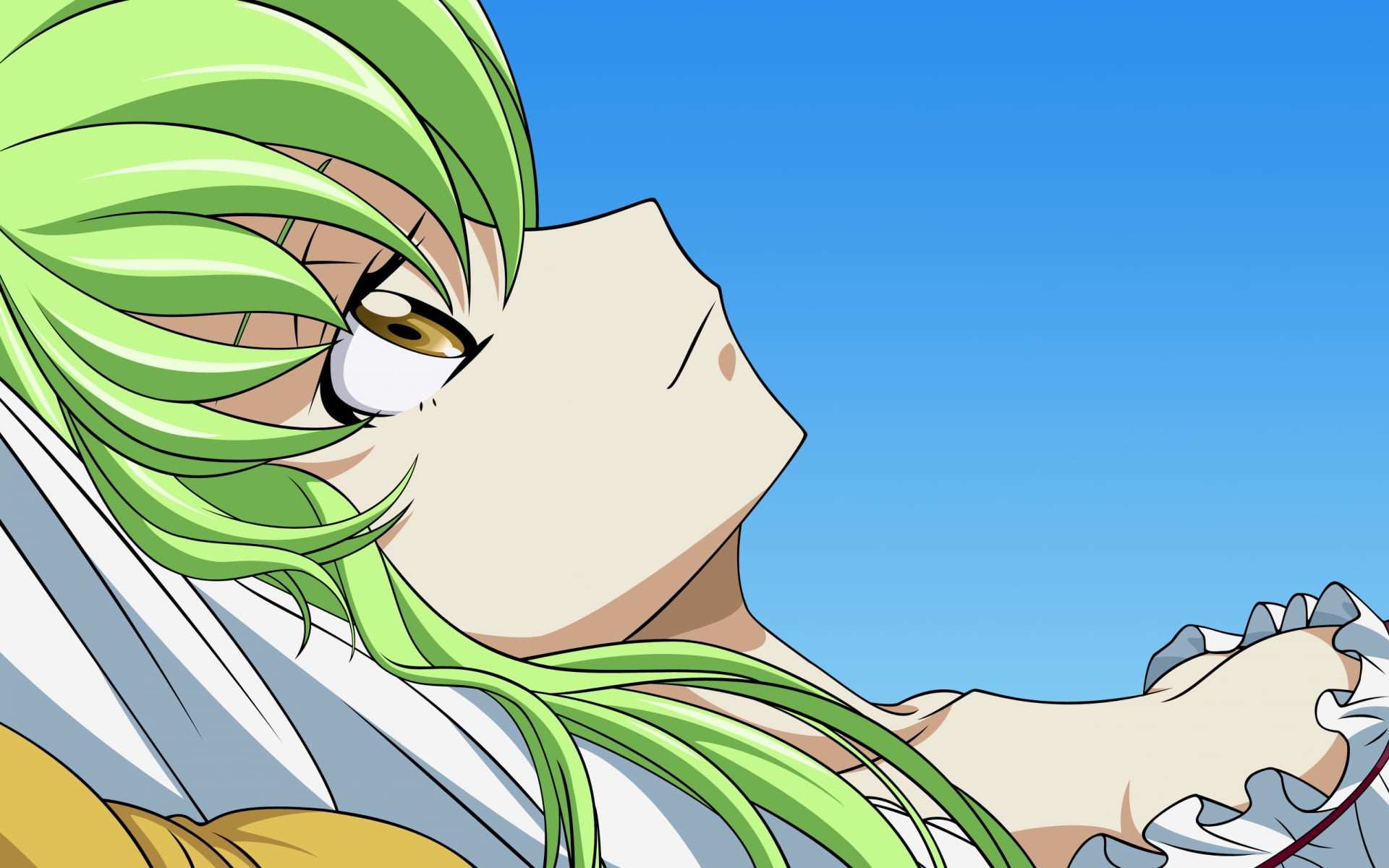Screenshot of green haired female anime character HD wallpaper | Wallpaper  Flare