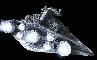 gray and white spacecraft, Star Destroyer, Star Wars HD wallpaper