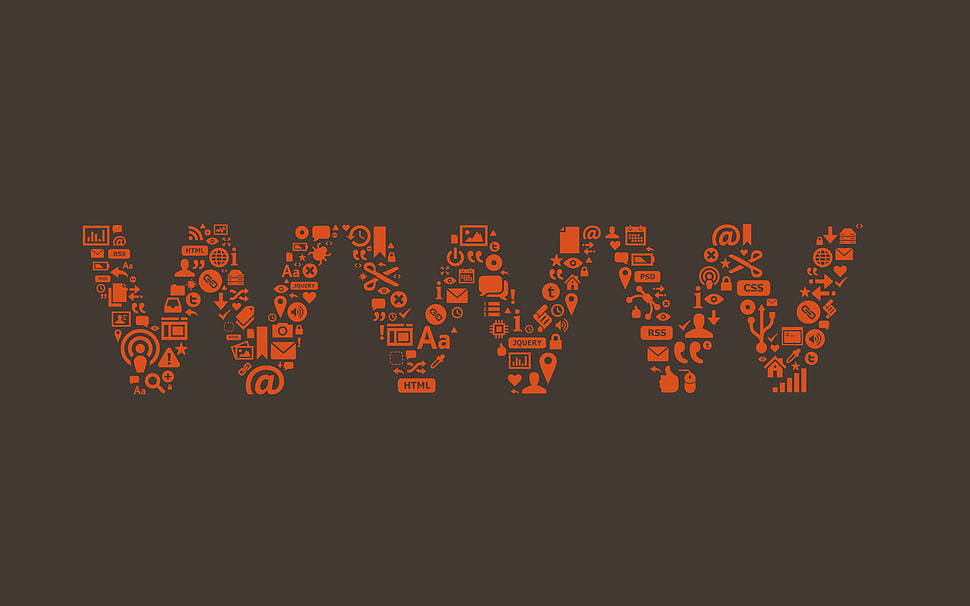 black background with www text overlay HD wallpaper