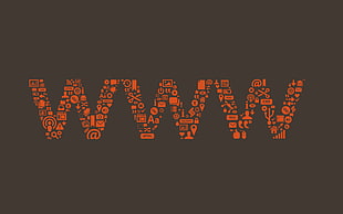 black background with www text overlay