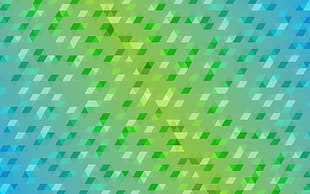 green and teal abstract illustration HD wallpaper