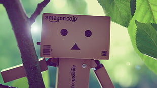 Amazon.co.jp box man in shallow focus lens
