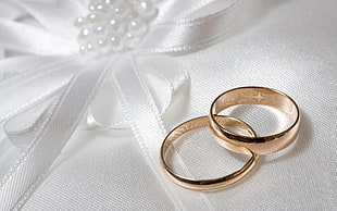 silver couple ring HD wallpaper