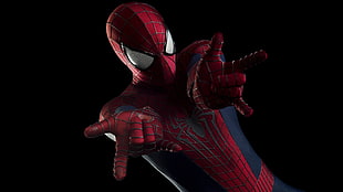 Spider-Man digital wallpaper, Spider-Man, black background, Marvel Comics
