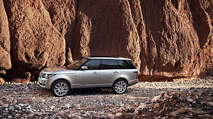 silver Land Rover Range Rover SUV, Range Rover, car, vehicle HD wallpaper