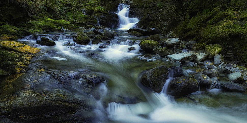 waterfalls photo, balquhidder HD wallpaper