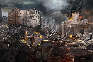 Call of Duty World War 2 wallpaper, World War II HD wallpaper