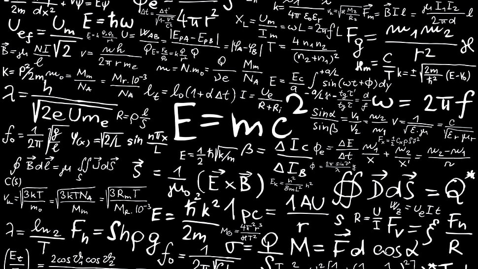 E+mc2 formulas HD wallpaper