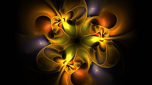 yellow and purple abstract light illustration