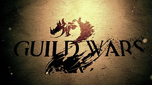 Guild Wars logo, Guild Wars 2, video games, dragon, typography HD wallpaper