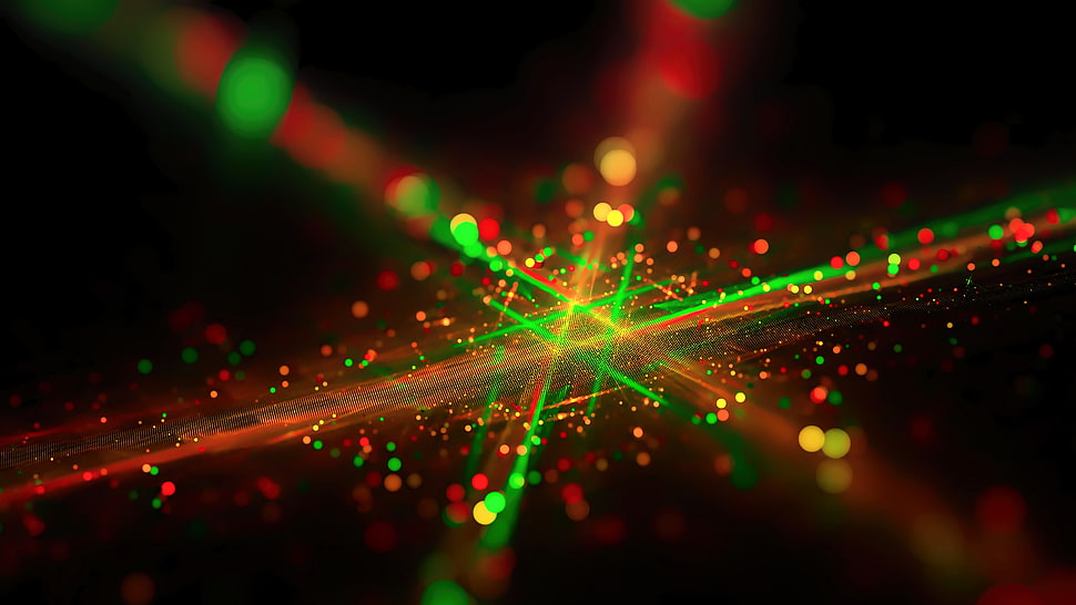 bokeh photograph of laser lights HD wallpaper