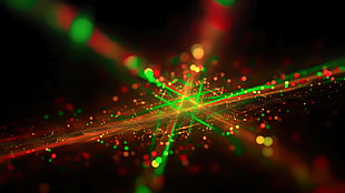bokeh photograph of laser lights