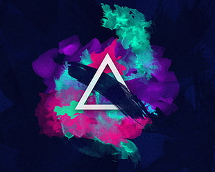 white triangle logo