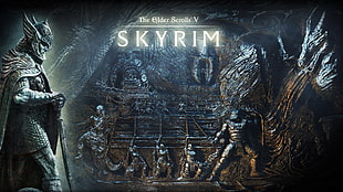 The Elder Scrolls V Skyrim poster HD wallpaper