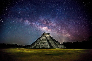 Chichen Itza, Mexico, stars, architecture, Maya (civilization), pyramid HD wallpaper