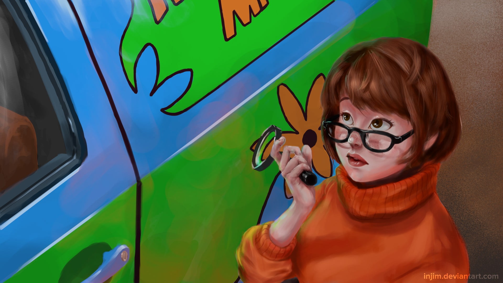 Scooby-Doo Velma painting, Velma Dinkley, Scooby-Doo, Cartoon Network ...