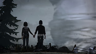 male and female holding hands wallpaper, Life Is Strange, Max Caulfield, Chloe Price