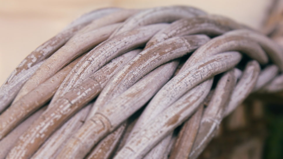 brown wicker HD wallpaper