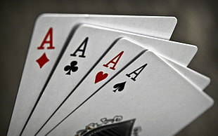 four Aces playing card HD wallpaper