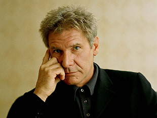 Harrison ford,  Man,  White-haired,  Gesture HD wallpaper