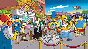 the Simpsons theater scene