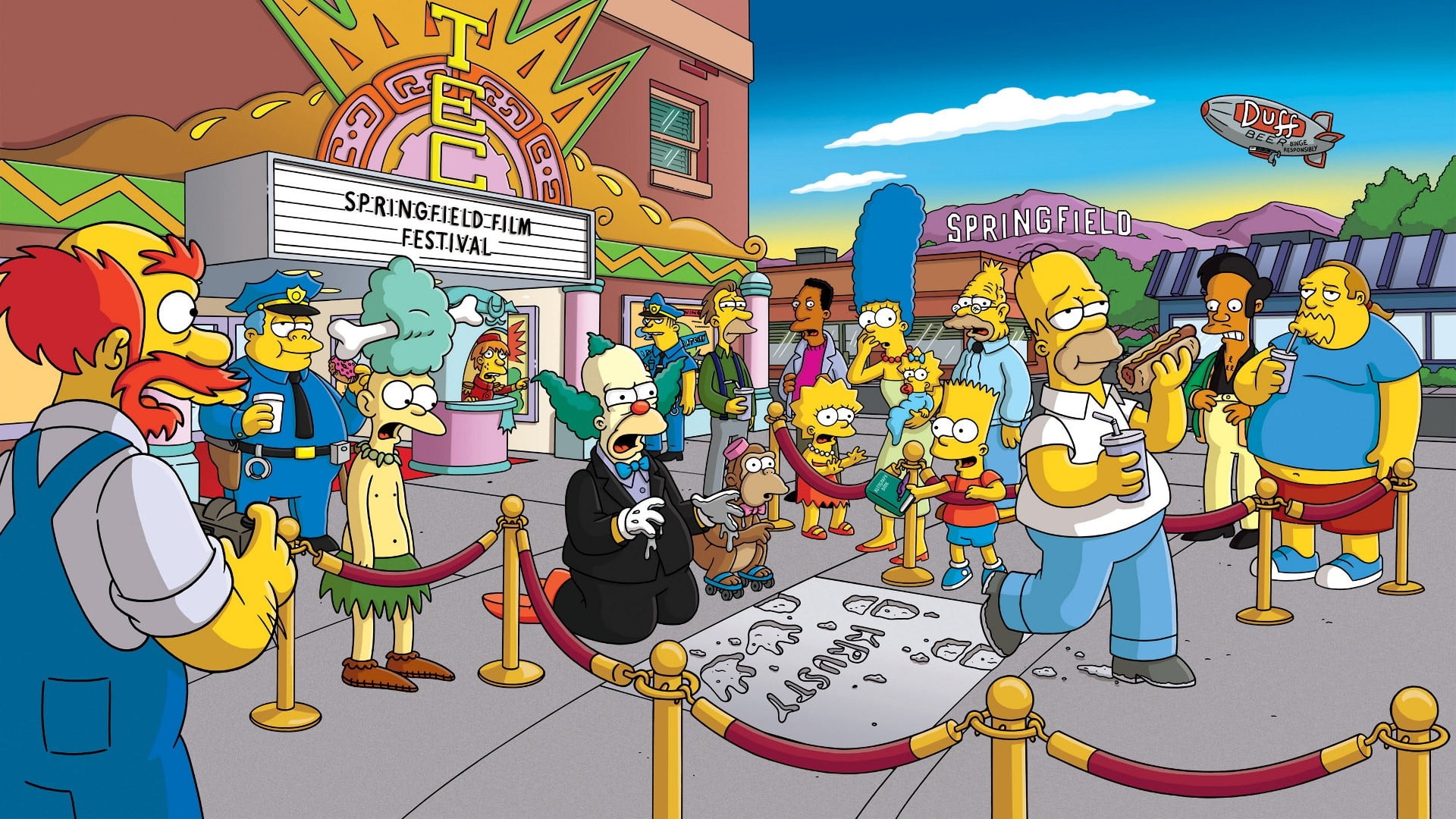 The Simpsons Theater Scene Hd Wallpaper Wallpaper Flare