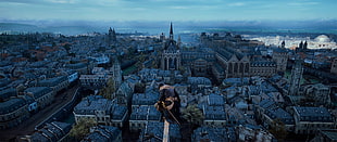 aerial photography of high rise buildings, Assassin's Creed:  Unity, video games