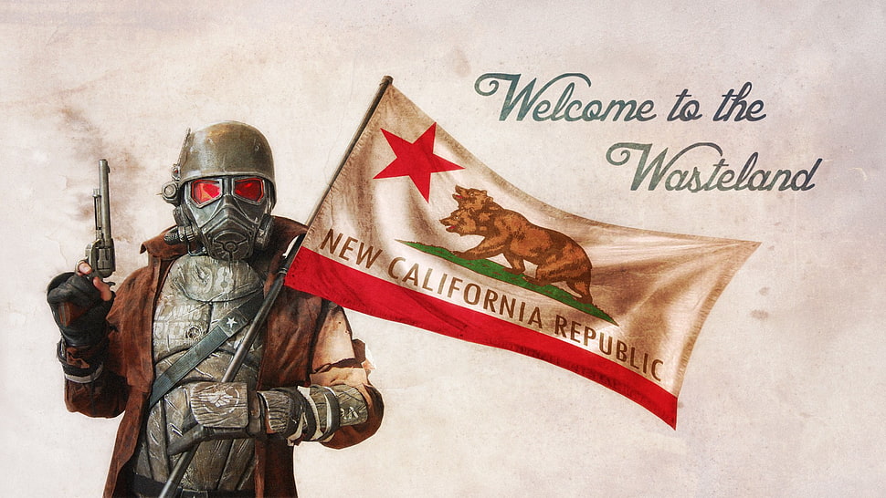 New California Republic flag, Fallout: New Vegas, video games, Bethesda Softworks, flag HD wallpaper