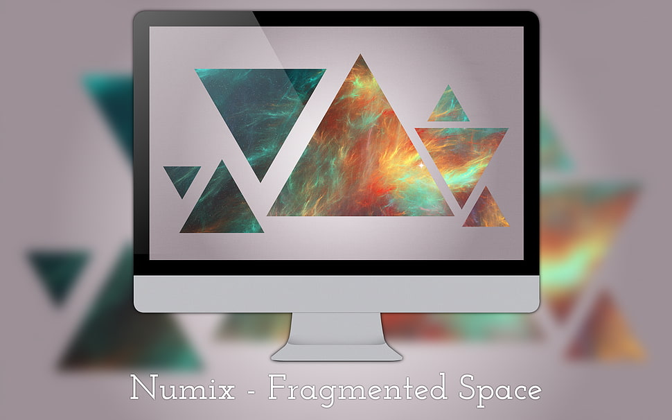 Numix fragmented space illustration, nebula, Numix, blurred HD wallpaper