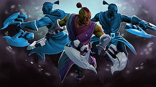 Dota 2 Anti Mage with two illusions digital poster