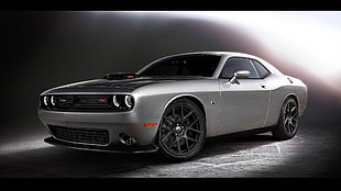 gray and black Dodge Challenger