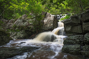 waterfall landscape photo during daytime, brisbane