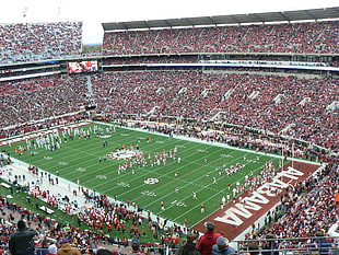 Alabama Crimson Tide stadium, American football, stadium, crowds HD wallpaper